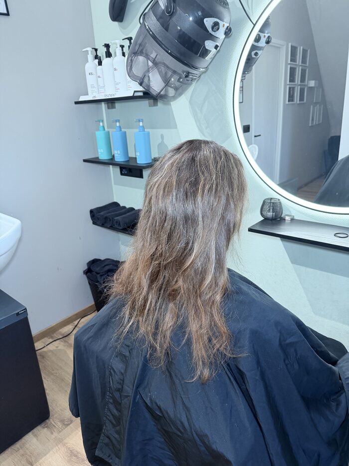 Voor: fijn, halflang haar zonder extensions